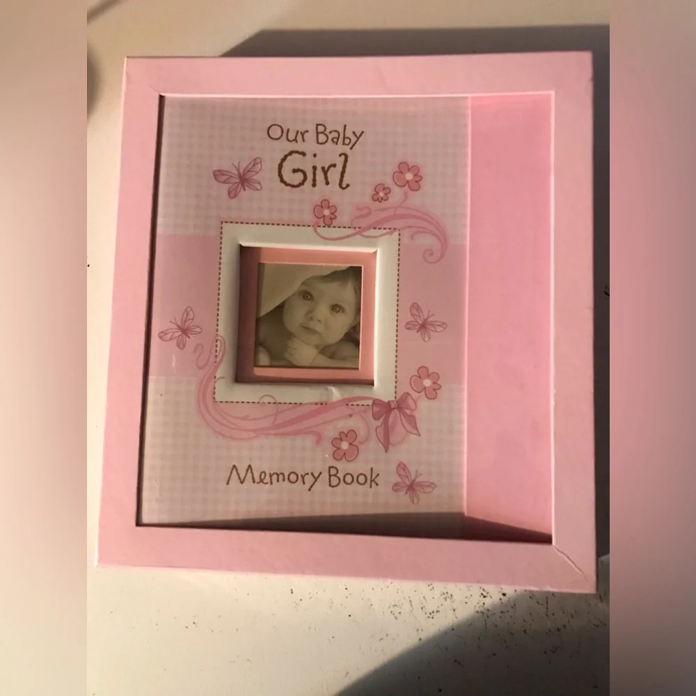 Vintage 1st Edition~Our Baby Girl Memory Book~Pink~Christian Art Gifts~60+Pages~